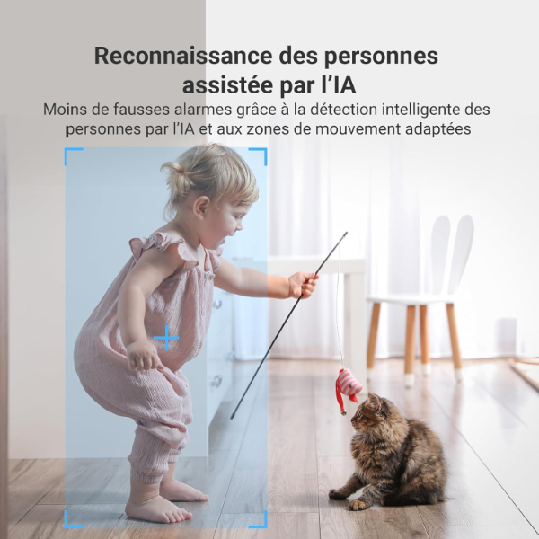 Caméra domestique intelligente Wi-Fi avec batterie - CB2