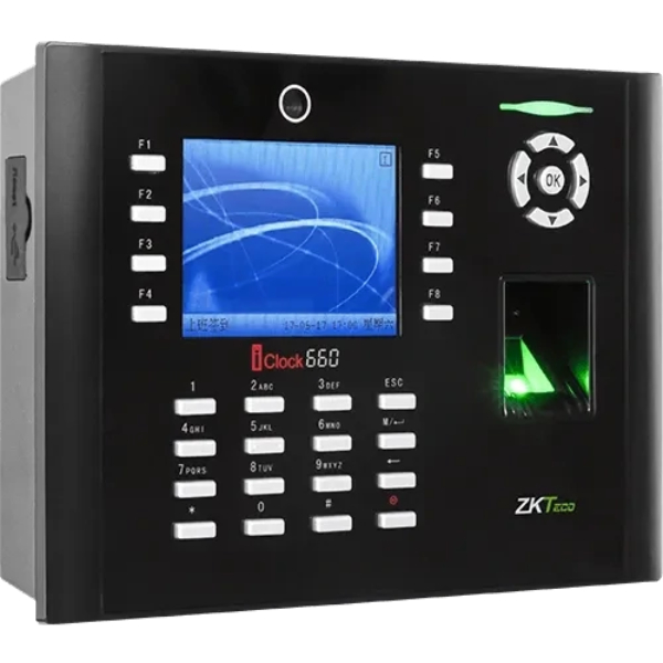 IMG_5854 ZKTeco iClock660 – Pointeuse biométrique avancée avec écran couleur, empreintes, RFID et connectivité réseau.