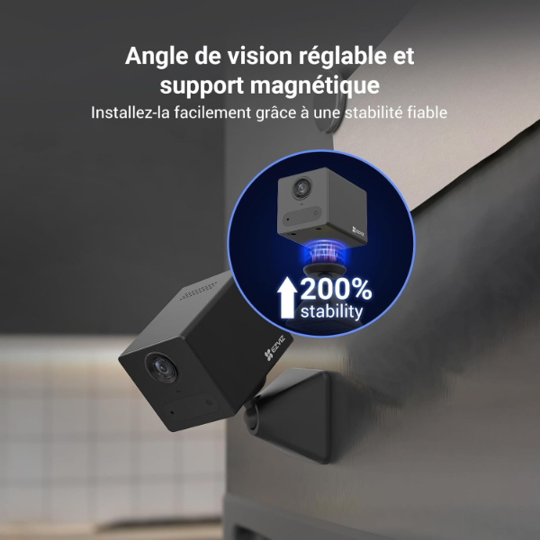Caméra domestique intelligente Wi-Fi avec batterie - CB2