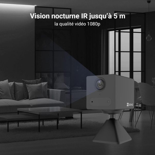 Caméra domestique intelligente Wi-Fi avec batterie - CB2